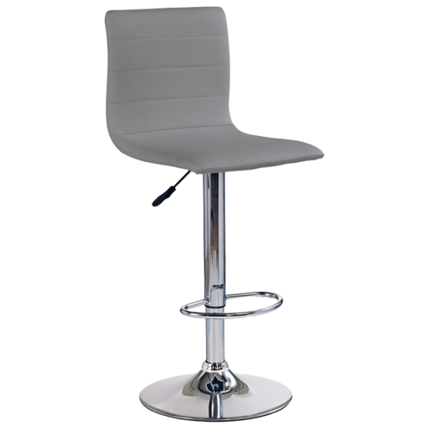 Scaun de bar Halmar H21 Piele eco/ Oțel/ Grey photo 1 Scaun de bar Halmar H21 Piele eco/ Oțel/ Grey photo 1
