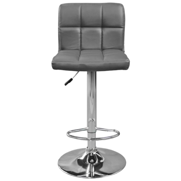 Scaun de bar Deco SB-043 Piele eco/ Metal/ Light Grey photo 1