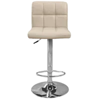 Scaun de bar Deco SB-043 Piele eco/ Metal/ Cappuccino