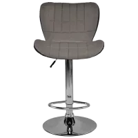 Scaun de bar Deco SB-74 Stofă/ Metal/ Grey