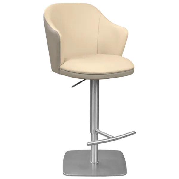 Scaun de bar Deco C118A-55 Piele eco/ Metal/ Light Grey photo 1 Scaun de bar Deco C118A-55 Piele eco/ Metal/ Light Grey photo 1