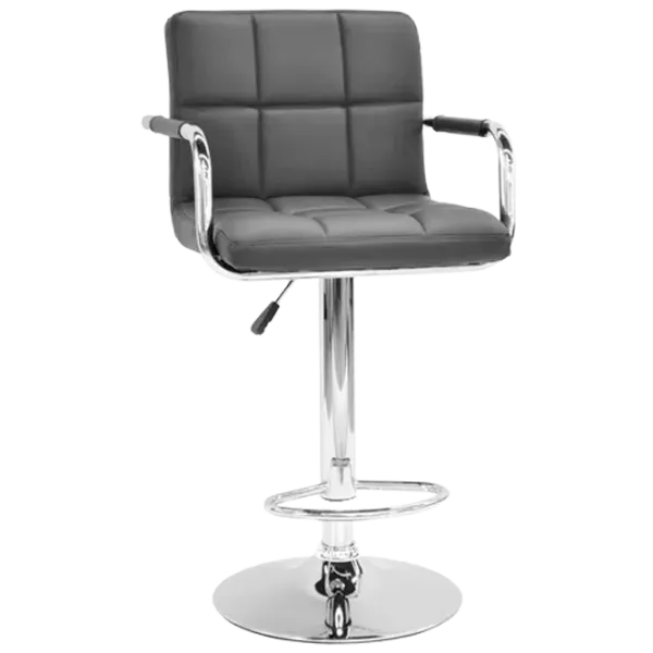 Scaun de bar Deco SB-042 Piele eco/ Metal/ Grey photo 1 Scaun de bar Deco SB-042 Piele eco/ Metal/ Grey photo 1