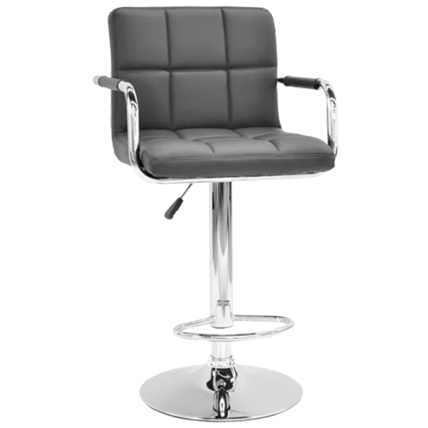 Scaun de bar Deco SB-042 Piele eco/ Metal/ Grey photo 1 Scaun de bar Deco SB-042 Piele eco/ Metal/ Grey photo 1