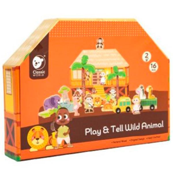 Joc de masă Classic World Wooden Animals 2+/ Dezvoltare photo 1 Joc de masă Classic World Wooden Animals 2+/ Dezvoltare photo 1