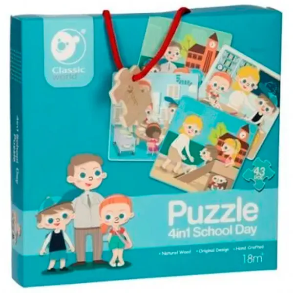 Joc de masă Classic World School Day Puzzle 2+/ Dezvoltare photo 1