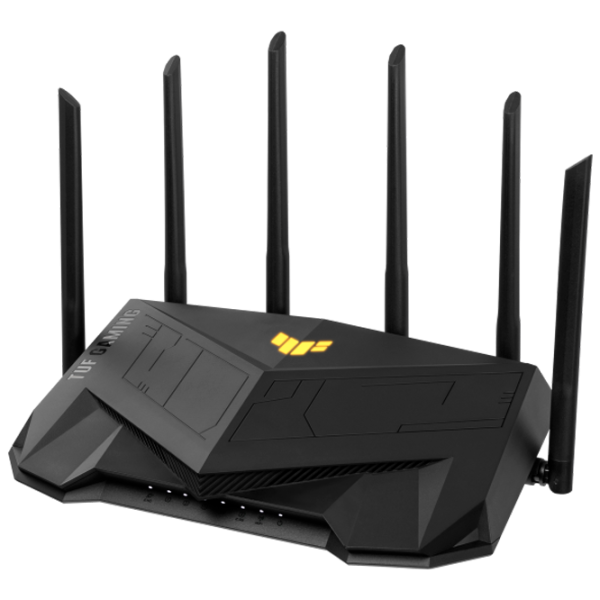 Wi-Fi Router Asus TUF-AX6000 1148 Mbit/ s/ 4804 Mbit/ s/ Black photo 1 Wi-Fi Router Asus TUF-AX6000 1148 Mbit/ s/ 4804 Mbit/ s/ Black photo 1
