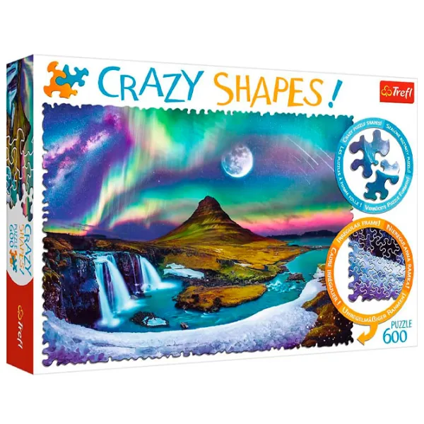 Puzzle 2D Trefl Aurora over Iceland 10+/ Numărul de piese: 600 photo 1