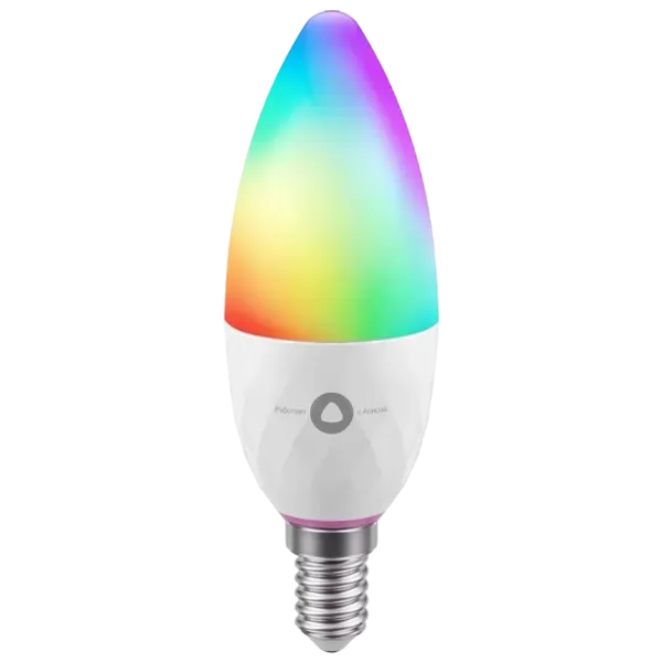 Умная лампочка светодиодная Yandex YNDX-00017 E14/ 4.8 Вт/ 6500 К/ 430лм/ RGB photo 1