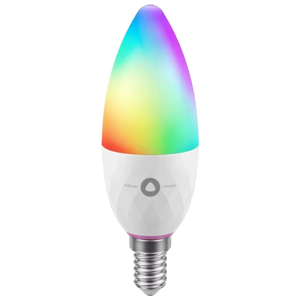 Умная лампочка светодиодная Yandex YNDX-00017 E14/ 4.8 Вт/ 6500 К/ 430лм/ RGB photo 1