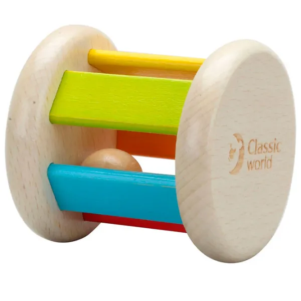 Jucărie din lemn Classic World Roller Rattle 1+/ Dezvoltare photo 1