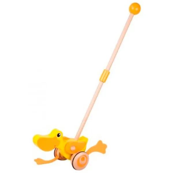 Игрушка из дерева Classic World Push Duck 1+/ Развитие photo 1