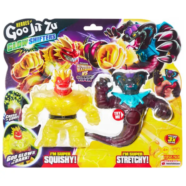 Фигурки Goojitzu Glow Shifters Ultraglow Blazagon VS Shadowfang Viper 4+/ Черный photo 1
