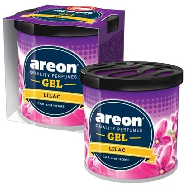 Ароматизатор для авто Areon Gel Can Blister Lilac/ 85 мл/ в подстаканник, под сиденье photo 1 Ароматизатор для авто Areon Gel Can Blister Lilac/ 85 мл/ в подстаканник, под сиденье photo 1