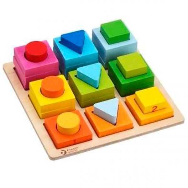 Joc de masă Classic World Geometric Blocks 3+/ Dezvoltare photo 1
