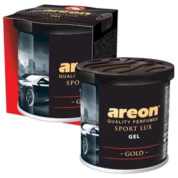 Ароматизатор для авто Areon Gel Can Blister Sport Lux Gold/ 85 мл/ в подстаканник, под сиденье photo 1 Ароматизатор для авто Areon Gel Can Blister Sport Lux Gold/ 85 мл/ в подстаканник, под сиденье photo 1