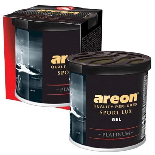 Ароматизатор для авто Areon Gel Can Blister Sport Lux Platinum/ 85 мл/ в подстаканник, под сиденье photo 1 Ароматизатор для авто Areon Gel Can Blister Sport Lux Platinum/ 85 мл/ в подстаканник, под сиденье photo 1