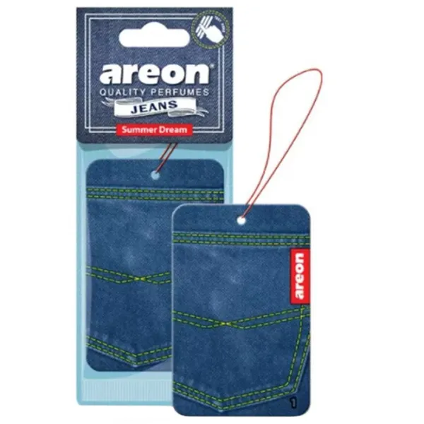 Ароматизатор для авто Areon Jeans Summer Dream/ на зеркале photo 1 Ароматизатор для авто Areon Jeans Summer Dream/ на зеркале photo 1