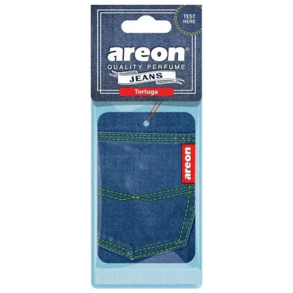 Ароматизатор для авто Areon Jeans Tortuga/ на зеркале photo 1 Ароматизатор для авто Areon Jeans Tortuga/ на зеркале photo 1