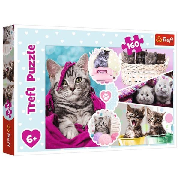 Пазл 2D Trefl Lovely kittens 6+/ Количество деталей: 160 photo 1