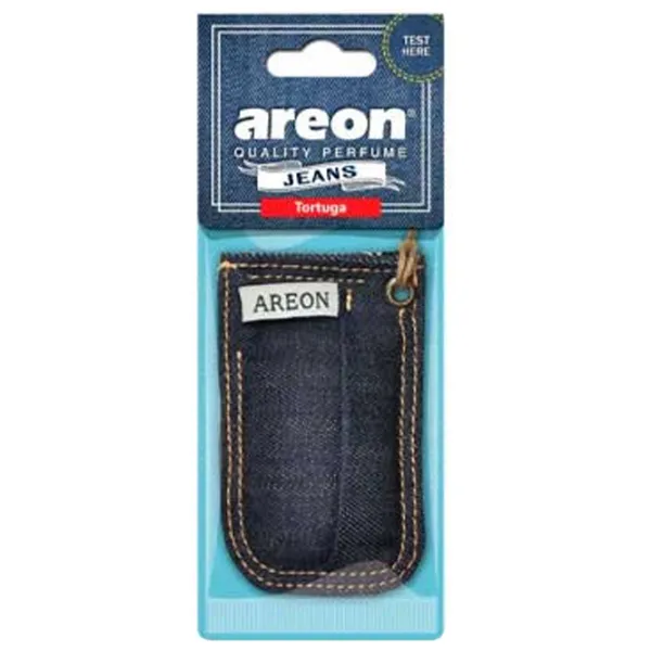 Ароматизатор для авто Areon Jeans Tortuga/ на зеркале photo 1 Ароматизатор для авто Areon Jeans Tortuga/ на зеркале photo 1