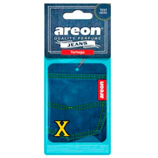 Ароматизатор для авто Areon Jeans X Tortuga/ на зеркале photo 1 Ароматизатор для авто Areon Jeans X Tortuga/ на зеркале photo 1