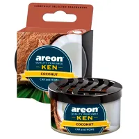 Ароматизатор для авто Areon Ken Coconut/ в подстаканник, под сиденье