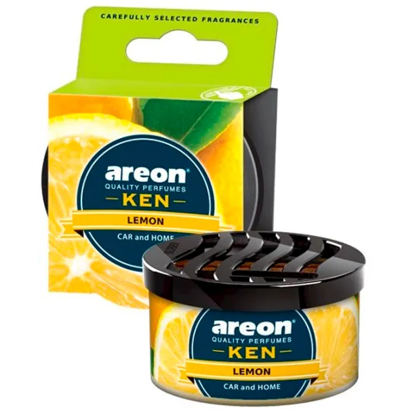 Aromatizator auto Areon Ken Lemon/ în suportul pentru pahare, sub scaun photo 1 Aromatizator auto Areon Ken Lemon/ în suportul pentru pahare, sub scaun photo 1