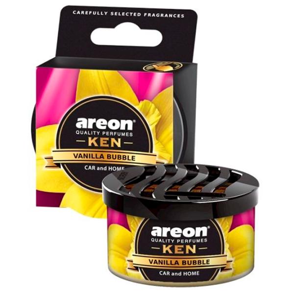 Ароматизатор для авто Areon Ken Vanilla Bubble/ в подстаканник, под сиденье photo 1
