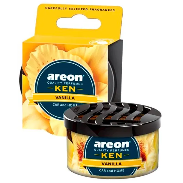Ароматизатор для авто Areon Ken Vanilla/ в подстаканник, под сиденье photo 1