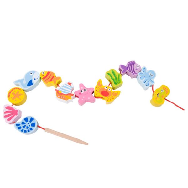 Jucărie din lemn Classic World Under the Sea Beads 1+/ Dezvoltare photo 1