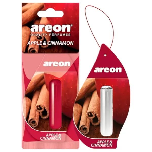 Ароматизатор для авто Areon Liquid Apple&Cinnamon/ 5 мл/ на зеркале photo 1