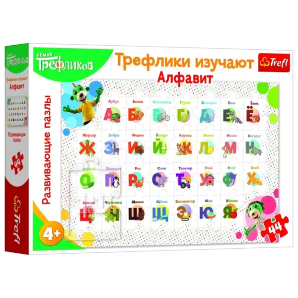Пазл 2D Trefl Educational Alfabet (ru) 3+/ Количество деталей: 44 photo 1 Пазл 2D Trefl Educational Alfabet (ru) 3+/ Количество деталей: 44 photo 1