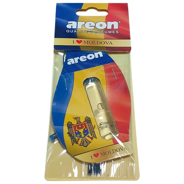 Ароматизатор для авто Areon Liquid I Love Moldova/ 5 мл/ на зеркале photo 1