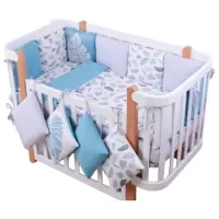 Детское постельное бельё Veres Leaves (2600000095037 ) Хлопок , холлофайбер/ Белый Синий