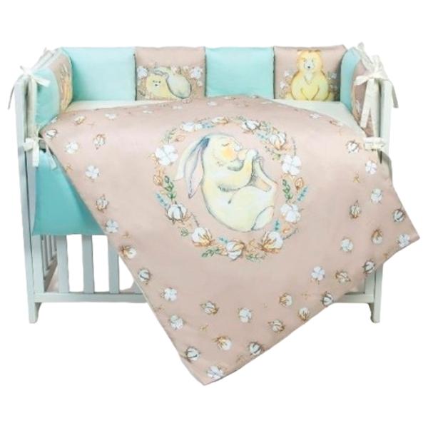 Детское постельное бельё Veres Cotton Touch (2600000090957 ) Хлопок , холлофайбер/ Синий Бежевый photo 1