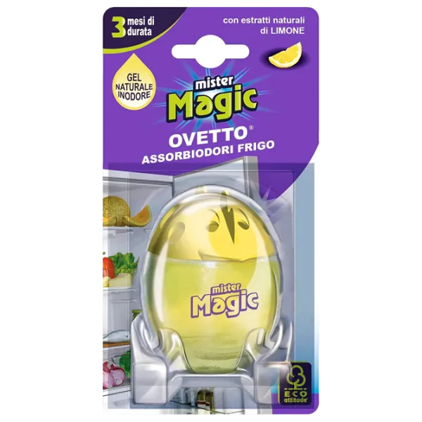 Absorbant de mirosuri pentru frigidere Mister Magic Lemon Ovetto ‎B0178HS2EI pentru absorbirea mirosurilor photo 1