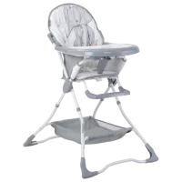 Scaun de masă Lorelli Bonbon (10100312326) Clasic/ 6 luni / Gray 