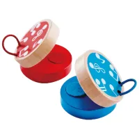 Музыкальная игрушка Hape Clap-Along Castanets E0610A 3+/ Красный