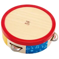 Jucărie muzicală Hape Tap-Along Tamborine E0607A 3+/ Red