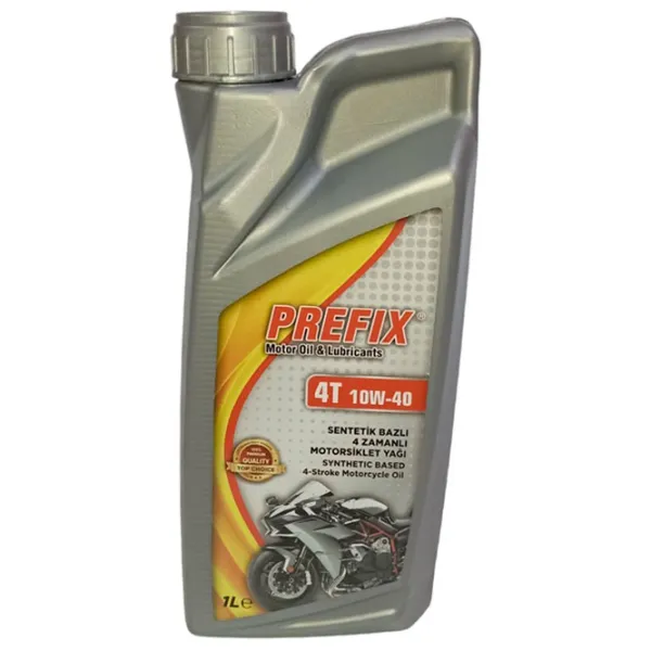 Моторное масло Prefix 4Т 10W-40 MOTORCYCLE 10W-40 1 л полусинтетическое photo 1