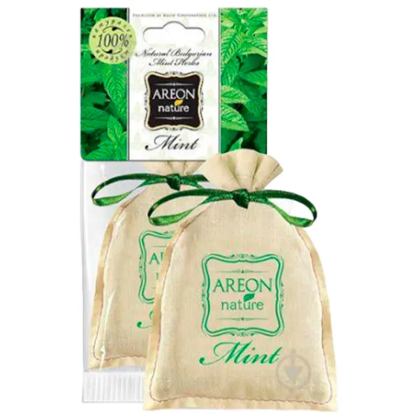 Aromatizator auto Areon Natura Mint/ pe oglindă photo 1 Aromatizator auto Areon Natura Mint/ pe oglindă photo 1