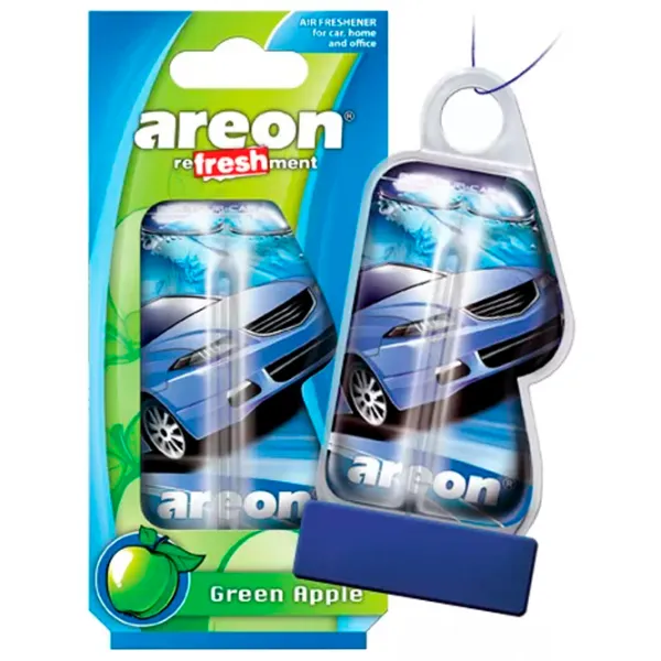 Ароматизатор для авто Areon Auto retail Green Apple/ 8.5 мл/ на зеркале photo 1 Ароматизатор для авто Areon Auto retail Green Apple/ 8.5 мл/ на зеркале photo 1