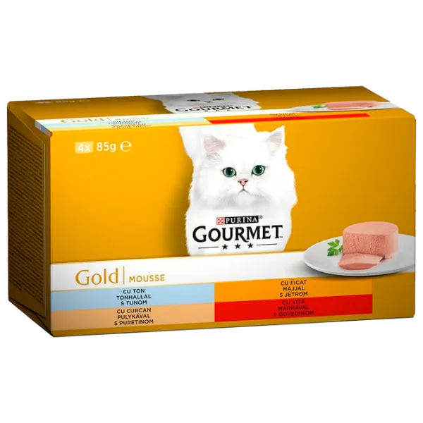 Hrană pentru pisici umedă Purina Gourmet Gold Box 729213 24 x 85 g/ Vită photo 1