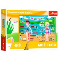 Пазл 2D Trefl My body RU 4+/ Количество деталей: 40