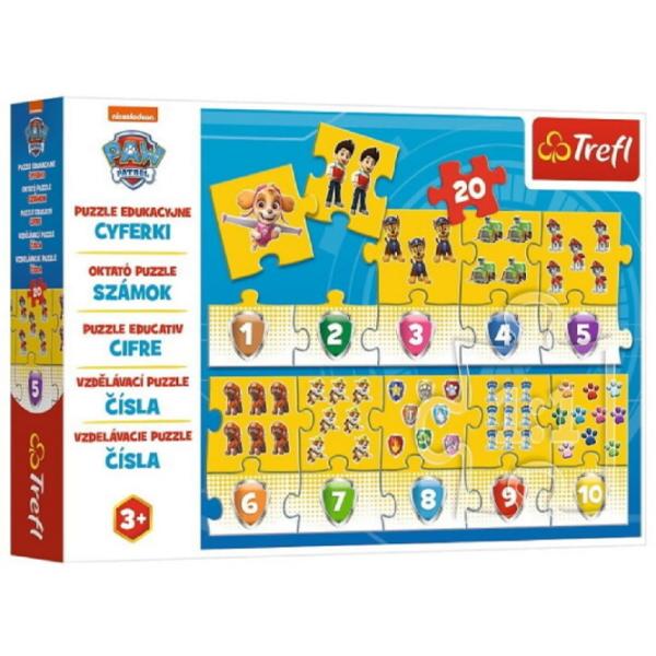 Puzzle 2D Trefl Educational Numbers 3+/ Numărul de piese: 20 photo 1