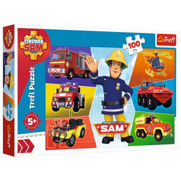 Пазл 2D Trefl Sam's vehicles 5+/ Количество деталей: 100 photo 1 Пазл 2D Trefl Sam's vehicles 5+/ Количество деталей: 100 photo 1
