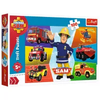 Пазл 2D Trefl Sam's vehicles 5+/ Количество деталей: 100