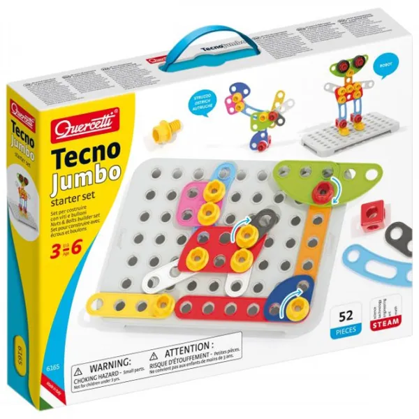 Конструктор Quercetti Techno Jumbo Starter Set Транспорт/ Разноцветный photo 1
