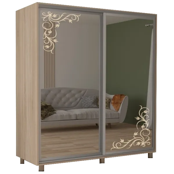 Dulap cupe Mobildor-Lux ARON 2300 desen 3025 230 x 60 x 220 / LPAL / Stejar Sonoma photo 1