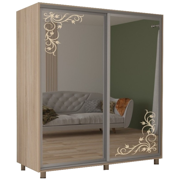 Dulap cupe Mobildor-Lux ARON 2300 desen 3025 230 x 60 x 220 / LPAL / Stejar Sonoma photo 1